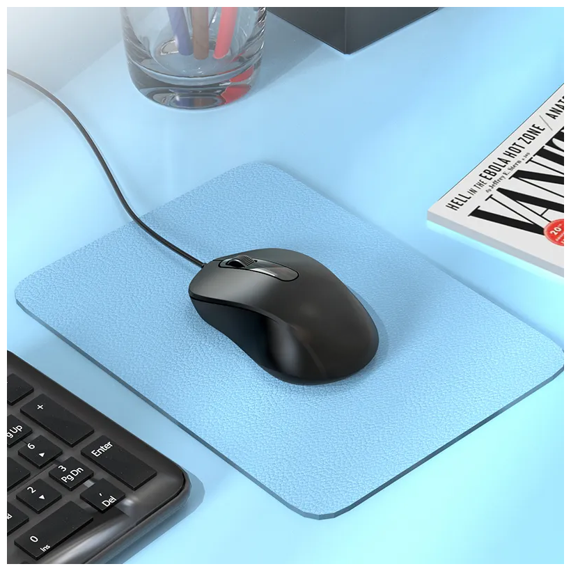 Проводная мышь Sensitive Business для компьютера / для ноутбука / Черная / 1000 DPI / USB / 1.5м / Plug &Play
