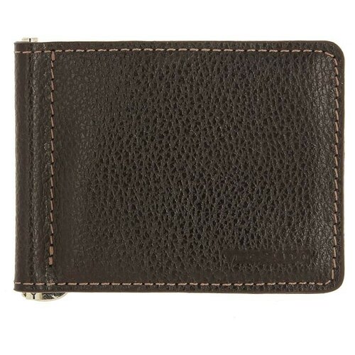 фото Мужской кожаный зажим для купюр versado vd133 relief brown