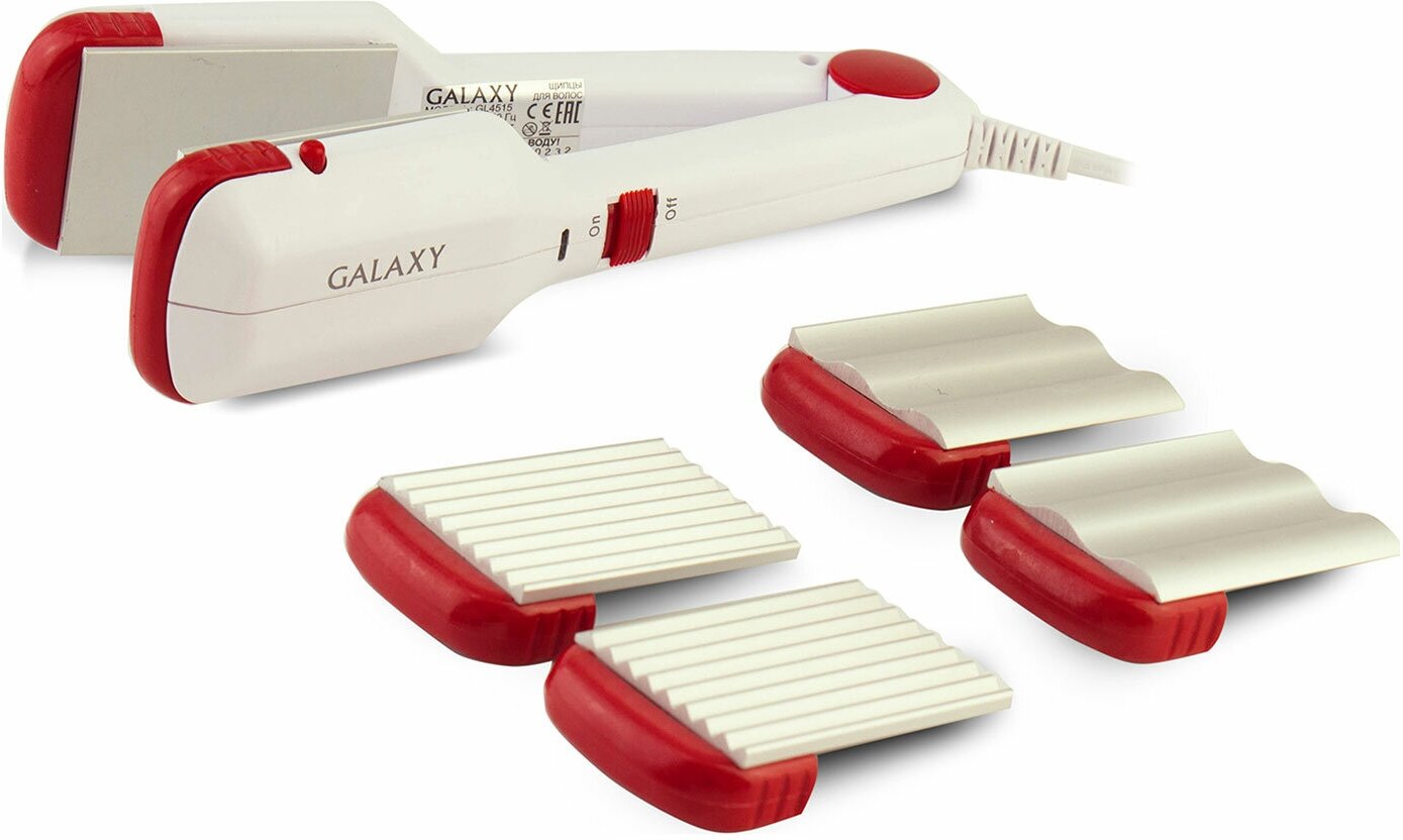 Щипцы GALAXY GL4515 40 белый красный - фото №1