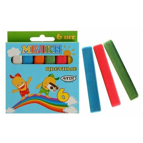 Мелки цветные 6 шт