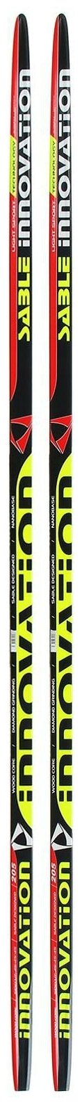 Лыжи пластиковые бренд ЦСТ "step", длина 205 см, цвет микс
