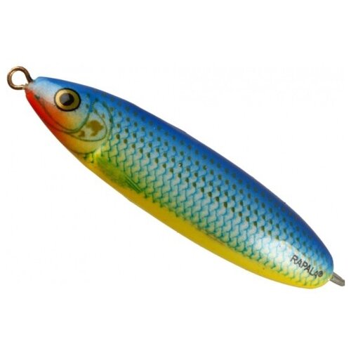 блесна для рыбалки колеблющаяся rapala minnow spoon 6см 10гр bsd незацепляйка Блесна Rapala RMS 6 см 10 гр BSH