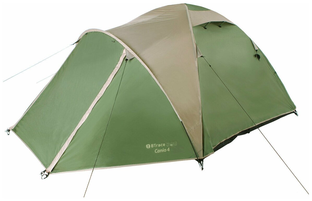 Палатка Btrace Canio 4 (зеленый-бежевый)