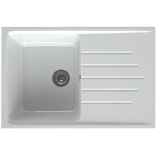 Кухонная мойка MAXSTONE из искусственного камня / Мойка для кухни с крылом оборачиваемая / Раковина для кухни