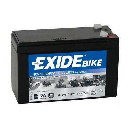 Exide Agm12-7f_аккумуляторная Батарея! + Слева 7ah 85a 150/65/95 Moto Agm EXIDE арт. AGM127F exide eb7l b аккумуляторная батарея exide [12v 8ah 85a]