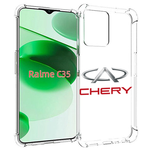 Чехол MyPads Chery-3 мужской для Realme C35 / Narzo 50A Prime задняя-панель-накладка-бампер чехол mypads город дорог guf для realme c35 narzo 50a prime задняя панель накладка бампер