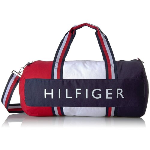 фото Сумка спортивная tommy hilfiger, 56х28, красный, белый