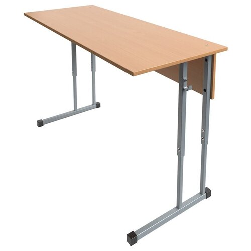 Стол-парта Мета Мебель 2 места, регулируемый 1200х500х580-700 мм, 3-5 гр, бук, серый