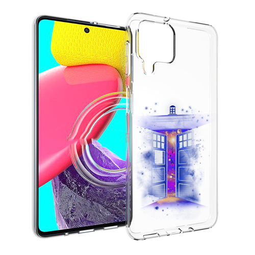 Чехол MyPads фиолетовый уголок абстракция для Samsung Galaxy M53 (SM-M536) задняя-панель-накладка-бампер