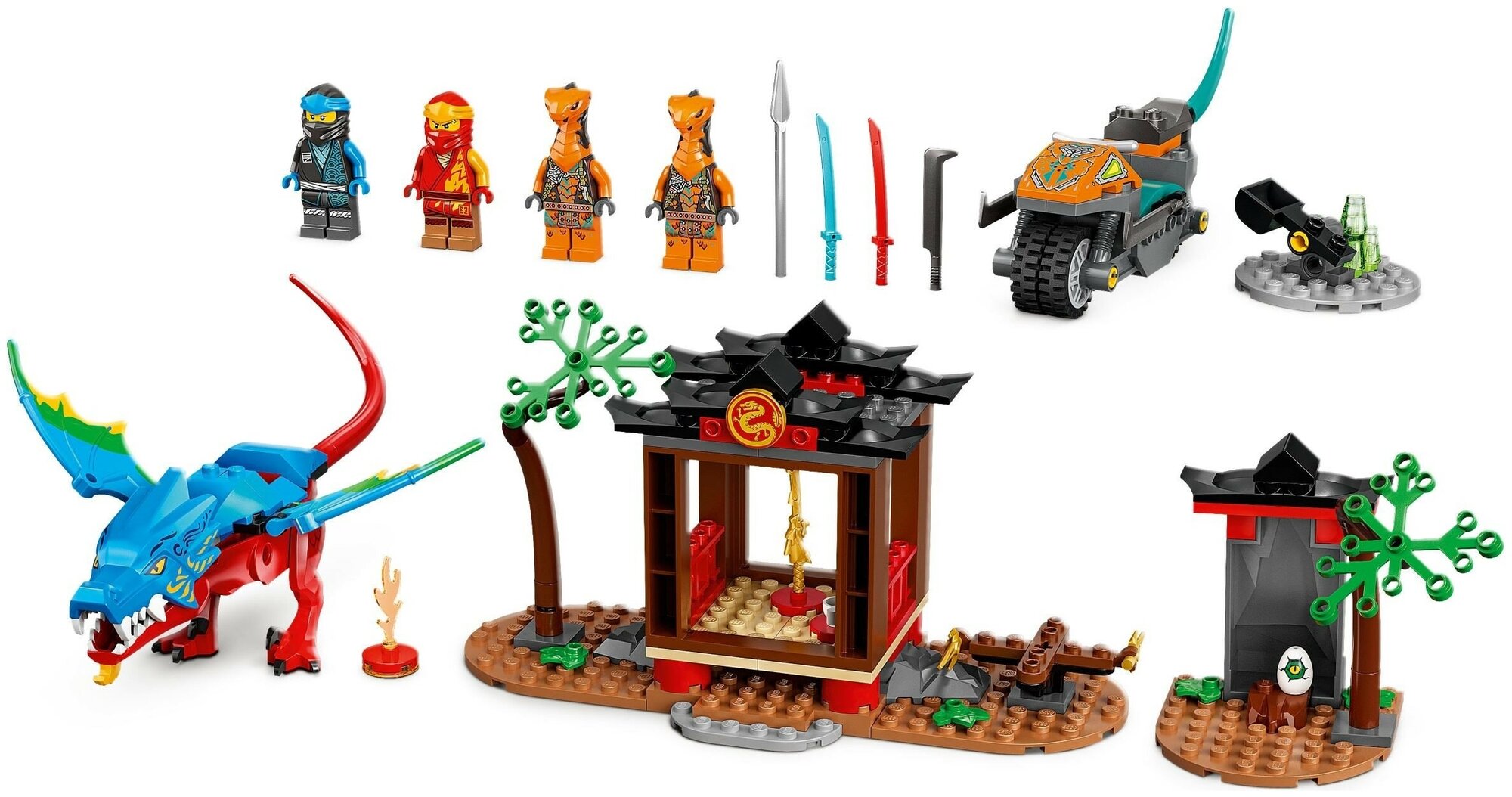 Конструктор LEGO Ninjago "Драконий храм ниндзя" 71759 - фото №9