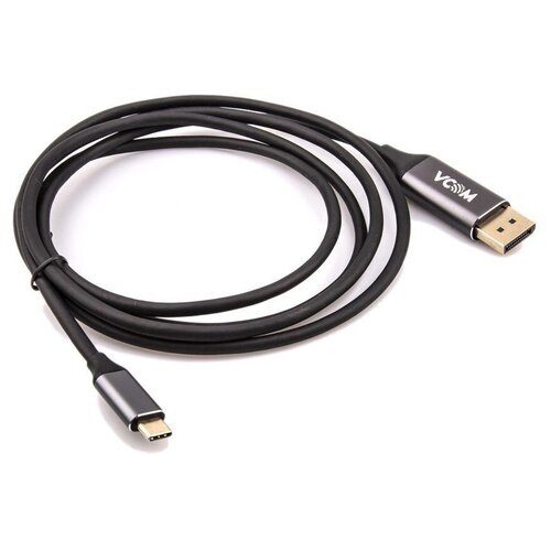 Кабель-адаптер USB 3.1 Type-Cm --> DP(m) 4K@60Hz, 1.8m , PD, Aluminium Shell, VCOM VCOM USB 3.2 Type-C (m) - DisplayPort (m)