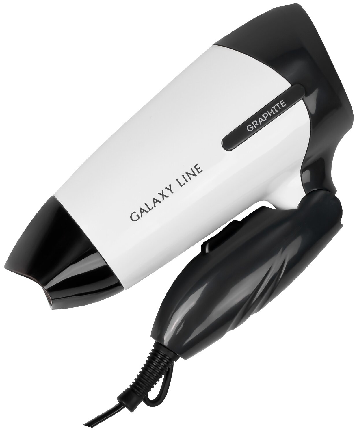 GALAXY LINE GL 4344 Фен для волос 1400Вт, 2 скорости потока воздуха, складная ручка, подвесная петля, 220-240 В, 50 Гц - фотография № 3