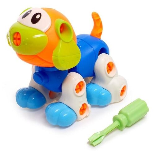 Конструктор винтовой «Собачка», 43 детали, с отвёрткой