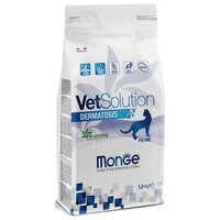 Сухой корм для кошек Monge VetSolution, при проблемах с кожей, беззерновой 1.5 кг