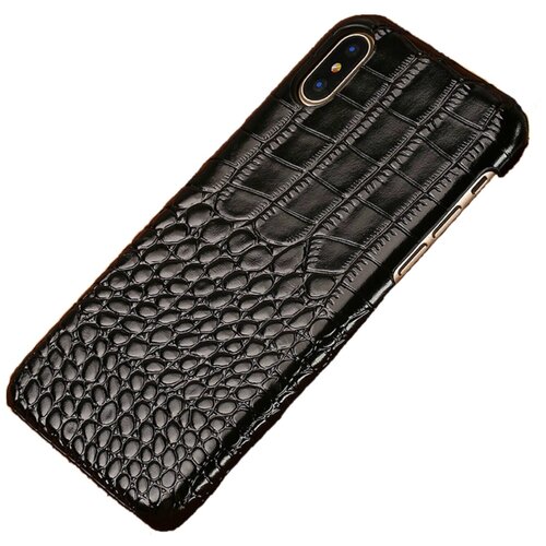 Чехол-накладка-бампер MyPads Premium для Huawei Honor 8X (JSN-L21) 6.5 из натуральной кожи с тиснением крокодила экзотическая неповторимая фактур.