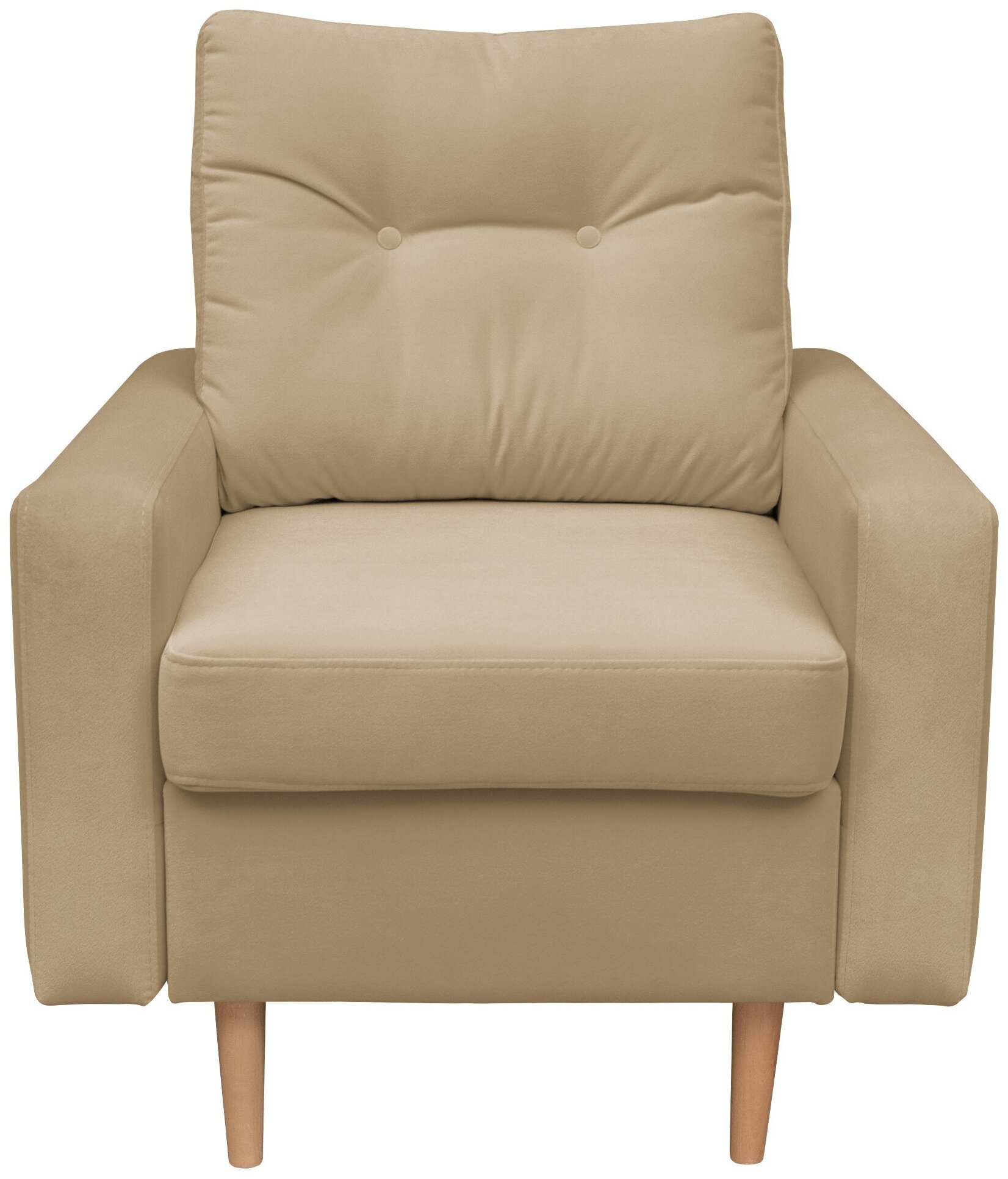 Кресло мягкое Сканди бежевое, 78х90х92 см