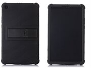 Противоударный усиленный ударопрочный фирменный чехол-бампер-пенал для Xiaomi Mi Pad 4 с матовым противоскользящим покрытием черный