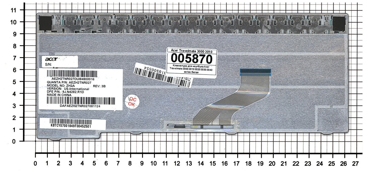 Клавиатура для ноутбука Acer 9JN4282R1D Белая