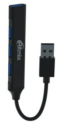 USB Hub Ritmix CR-4400 Metal