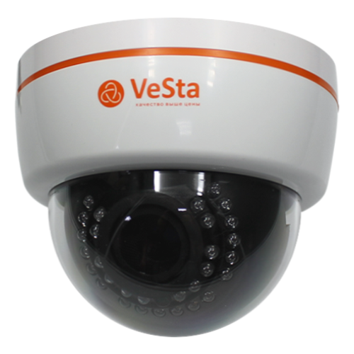 IP Видеокамера купольная/ внутренняя VC-G220 M007, f=2.8, Белый, IR, PoE VeSta