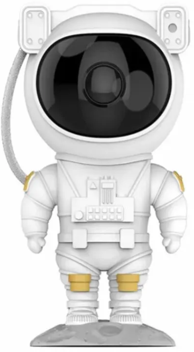 Проектор звездного неба, ночник детский, светильник для сна, космонавт, робот, астронавт белый - фотография № 8