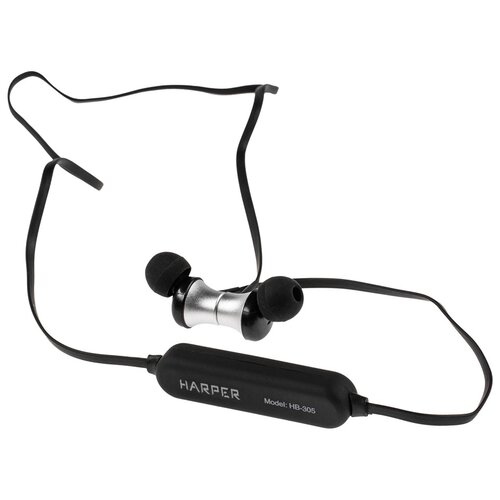 Гарнитура HARPER HB-305 Bluetooth вкладыши черный h00002083 267000₽