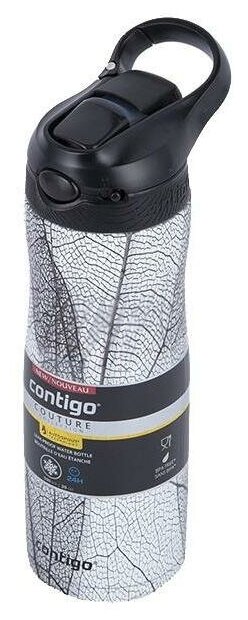 Термос-бутылка Contigo Ashland Couture Chill 0.59л. черный/белый (2127882) - фотография № 11