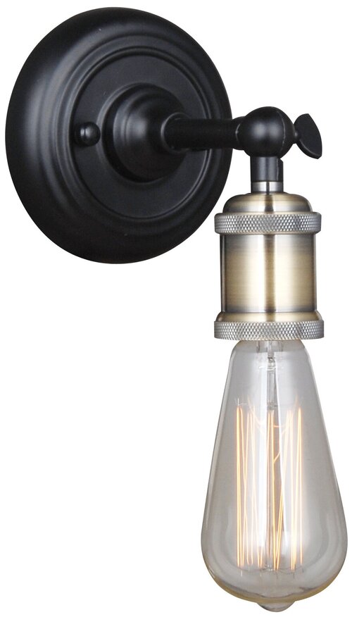 Настенный светильник Inspire светодиодное Braccio цвет чёрный/античная латунь