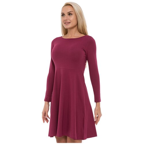 фото Платье lunarable, хлопок, повседневное, полуприлегающее, мини, размер 44 (s), розовый, красный
