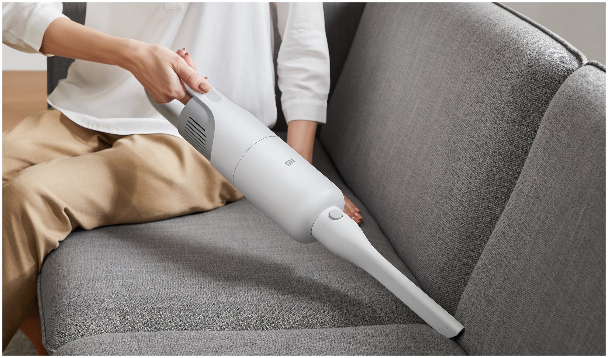 Ручной пылесос XIAOMI Mi Handheld Vacuum Cleaner Light, 220Вт, белый/серый [bhr4636gl] - фото №7