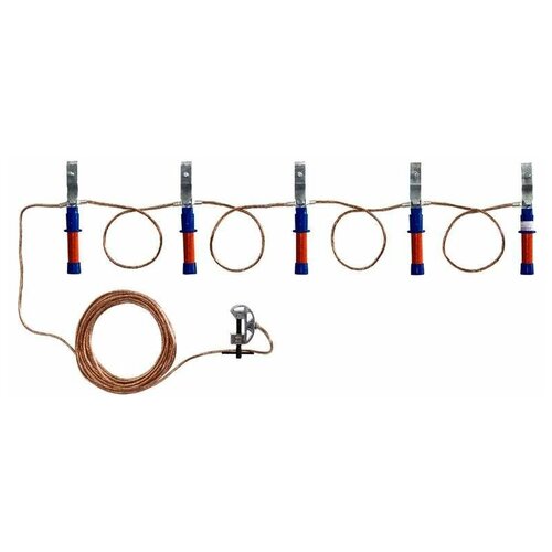 Заземление переносное ЗПЛ-1 Д для ВЛ до 1кВ 16кв.мм Диэлектрик Д157662 ( 1шт. )