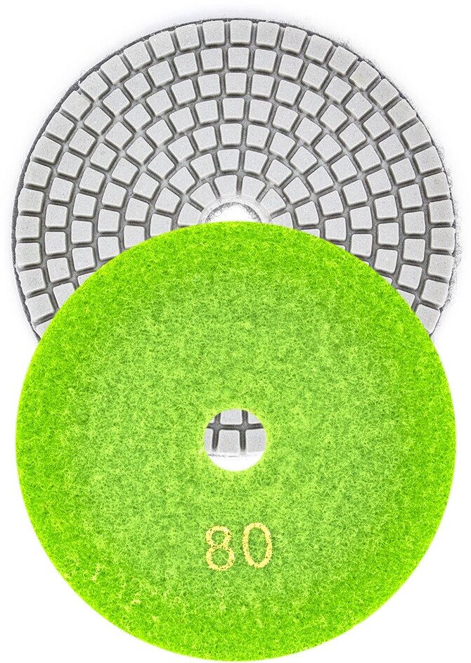 АГШК Круг шлифовальный алмазный гибкий Черепашка 100мм, Р80