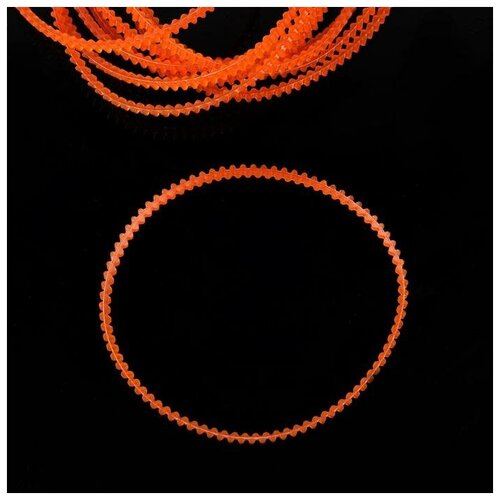 ремень зубчатый длина 371 мм 3 шт для швейных машин Ремень к БШМ №115 мм, 10 шт, цвет оранжевый