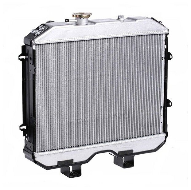 Радиатор охлаждения УАЗ-3909, 3741 с дв. УМЗ-421 (паяный) алюминиевый (LUZAR) LRc 03608