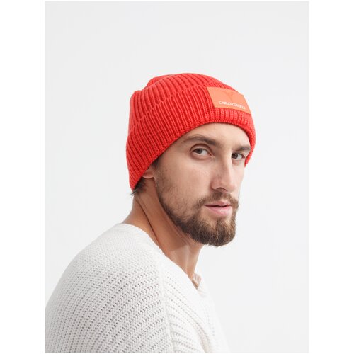 Вязанная шапка, Цвет Красный, Размер OS