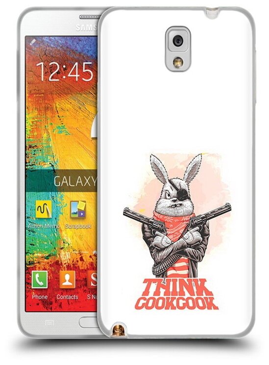Чехол задняя-панель-накладка-бампер MyPads кролик пират для Samsung Galaxy Note 3 SM-N900/N9005 противоударный