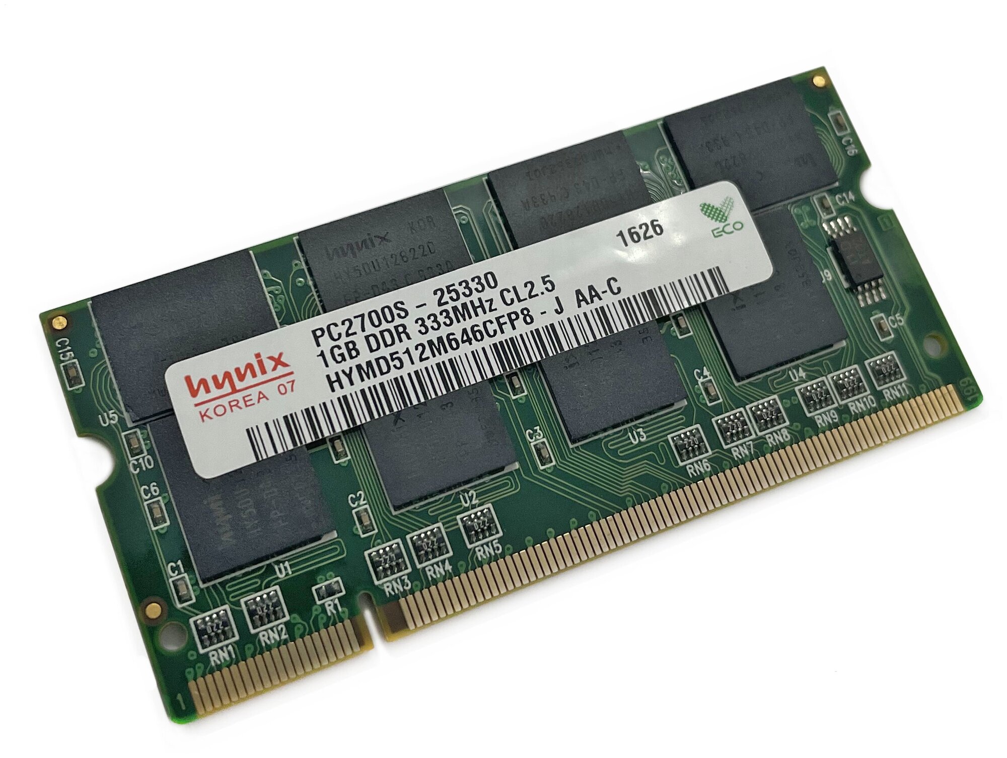 Оперативная память DDR 1Gb 333 Mhz Hynix HYMD512M646CFP8-J So-Dimm для ноутбука