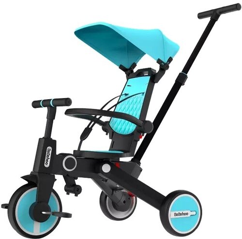 Детский трехколесный велосипед-трансформер Xiaomi Bebehoo Multifunctional Children Tricycle Standard Blue (SL-168)