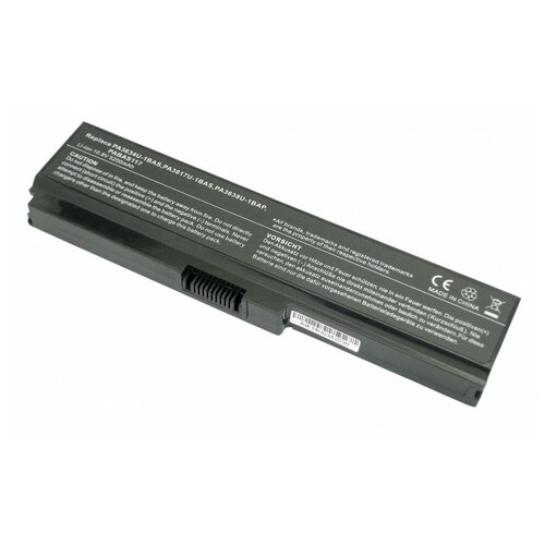 Аккумулятор (Батарея) для ноутбука Toshiba Satellite L750 (PA3634U-1BAS) 5200mAh REPLACEMENT черная для toshiba satellite a300 1ed 5200mah аккумуляторная батарея ноутбука