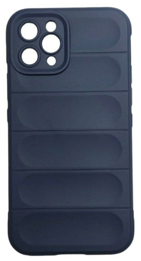 Чехол для iPhone 11 Pro айфон 11 Про противоударный с высоким бортом синий