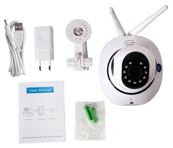 Беспроводная IP камера V380-Q5 wifi HD 1.3 мегапикселя (белый) - фотография № 11