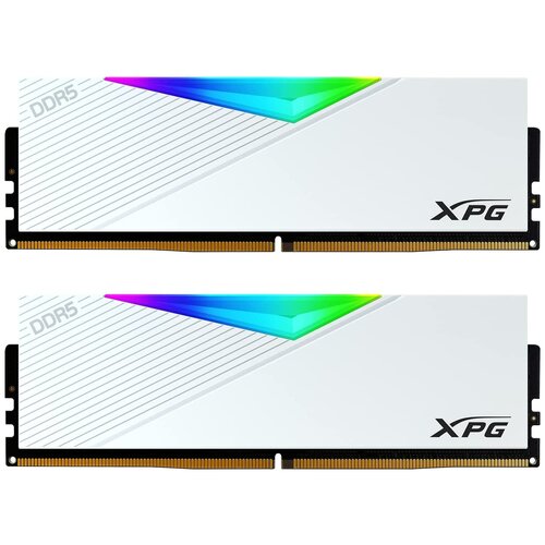 Оперативная память ADATA 32GB (2x16GB) DDR5 UDIMM, XPG Lancer, 6000 MHz CL40-40-40, 1.35V, RGB + Белый Радиатор
