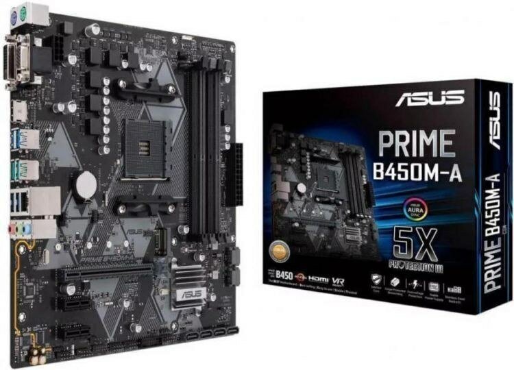 Материнская плата ASUS PRIME B450M-A