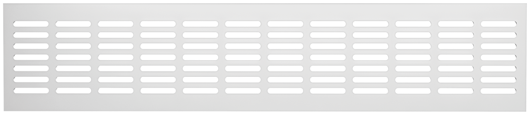 решетка вентиляционная ЭРА переточная 480x100мм алюминий белая - фото №2