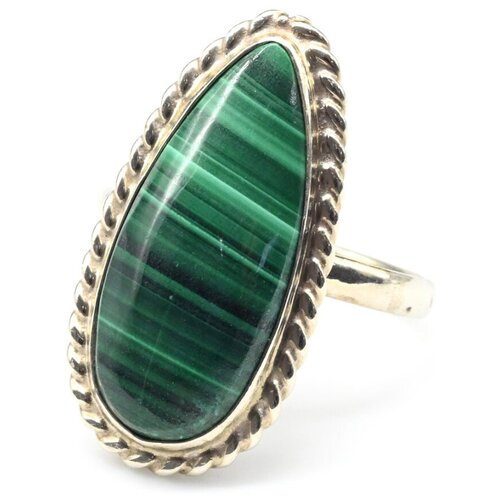 Кольцо Радуга Камня, малахит, размер 18, зеленый кольцо радуга камня малахит размер 19 зеленый