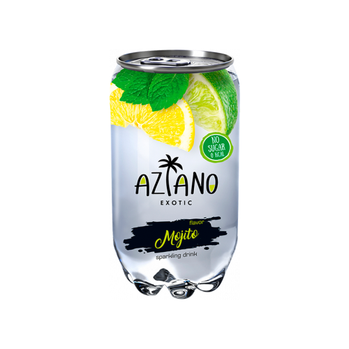 Газированный напиток Aziano Мохито 350 мл (Россия) Упаковка 12 шт