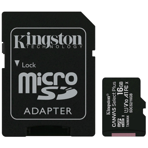 Kingston microSDHC 32GB Class 10 UHS-I U1 Canvas Select Plus (SD адаптер) 100MB/s