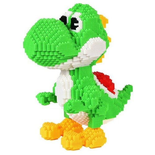 Конструктор из миниблоков / Пластиковый конструктор Дракон Йоши (7050 деталей)