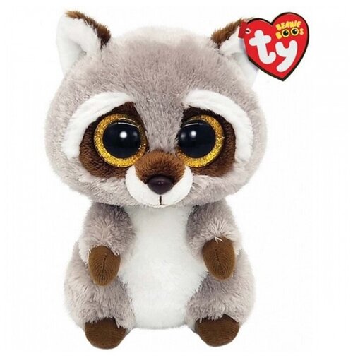 Мягкая игрушка TY Beanie Boos Енот серый Racoon (15 см), 36375