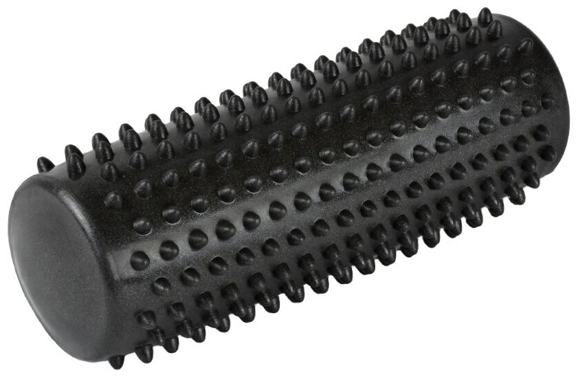 Массажер-ролик резиновый надувной, цилиндр, черный